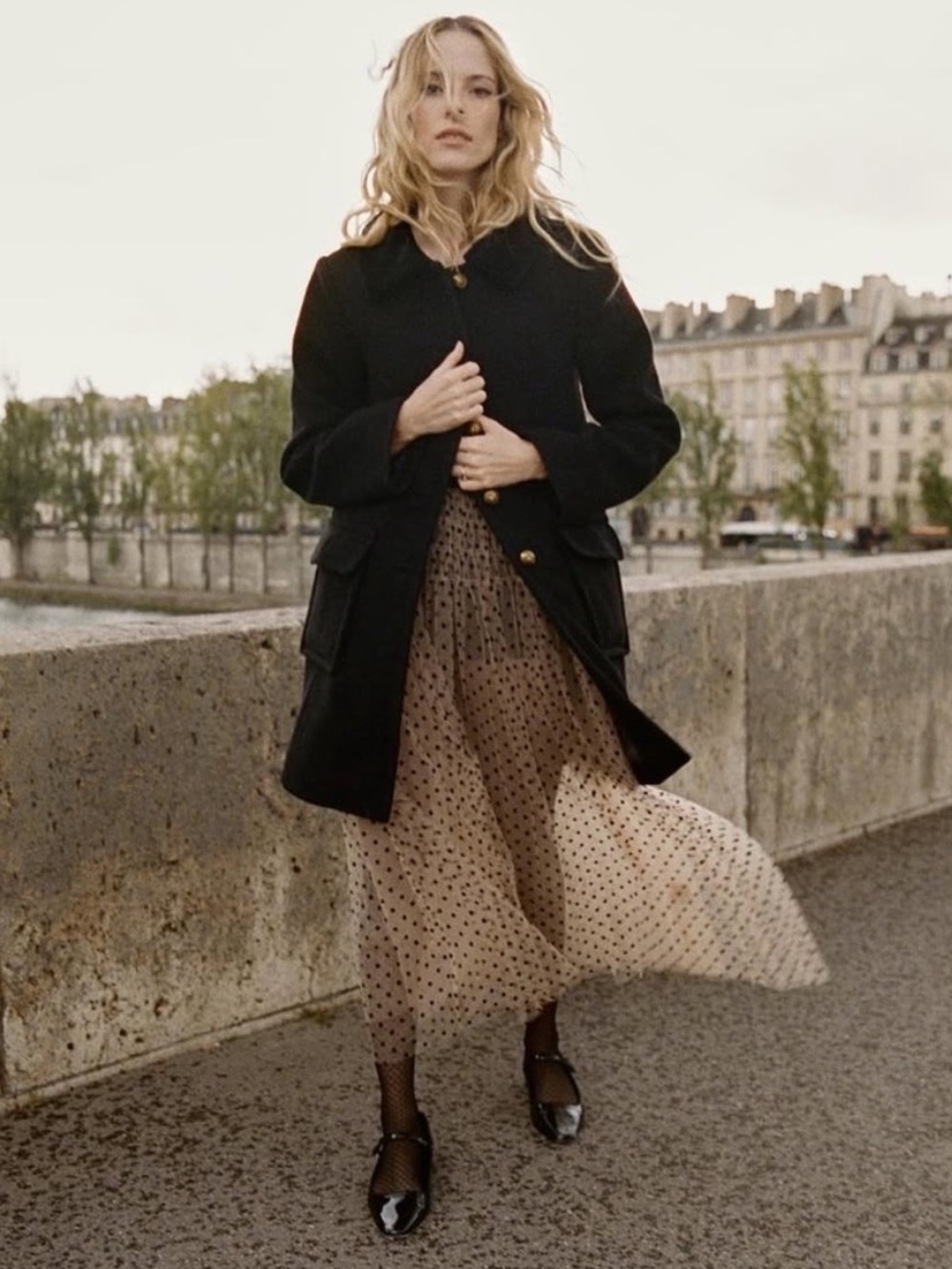 Doen Heirloom Kensington Wool Coat Black - Picture 3 of 11